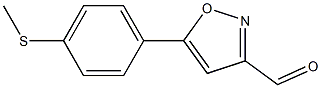 5-(4-(METHYLTHIO)PHENYL)ISOXAZOLE-3-CARBALDEHYDE Struktur