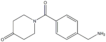 1-[4-(AMINOMETHYL)BENZOYL]PIPERIDIN-4-ONE Struktur