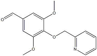 3,5-DIMETHOXY-4-(PYRIDIN-2-YLMETHOXY)BENZALDEHYDE Struktur