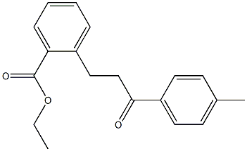 3-(2-CARBOETHOXYPHENYL)-4'-METHYLPROPIOPHENONE Struktur