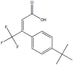 3-(E)-(4-TERT-BUTYLPHENYL)-4,4,4-TRIFLUOROCROTONIC ACID Struktur