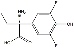 (2R)-2-AMINO-2-(3,5-DIFLUORO-4-HYDROXYPHENYL)BUTANOIC ACID Struktur