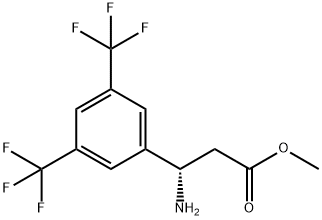 METHYL (3S)-3-AMINO-3-[3,5-BIS(TRIFLUOROMETHYL)PHENYL]PROPANOATE Struktur