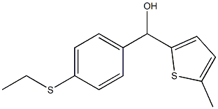 4-ETHYLTHIOPHENYL-(5-METHYL-2-THIENYL)METHANOL Struktur