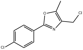 4-CHLOROMETHYL-2-(4-CHLORO-PHENYL)-5-METHYL-OXAZOLE Struktur