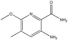 3-AMINO-6-METHOXY-5-METHYLPYRIDINE-2-CARBOXAMIDE Struktur