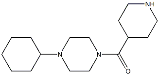 (4-CYCLOHEXYL-PIPERAZIN-1-YL)-PIPERIDIN-4-YL-METHANONE Struktur