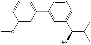 (1R)-1-[3-(3-METHOXYPHENYL)PHENYL]-2-METHYLPROPYLAMINE Struktur