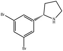 (2S)-2-(3,5-DIBROMOPHENYL)PYRROLIDINE Struktur