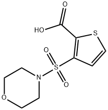 3-(MORPHOLIN-4-YLSULFONYL)THIOPHENE-2-CARBOXYLIC ACID Struktur