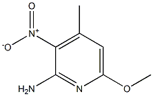 6-METHOXY-4-METHYL-3-NITROPYRIDIN-2-AMINE Struktur