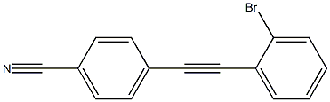 4-(2-BROMO-PHENYLETHYNYL)-BENZONITRILE Struktur