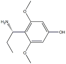 4-((1S)-1-AMINOPROPYL)-3,5-DIMETHOXYPHENOL Struktur