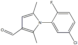 1-(5-CHLORO-2-FLUOROPHENYL)-2,5-DIMETHYL-1H-PYRROLE-3-CARBALDEHYDE Struktur