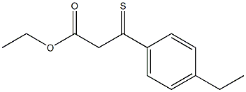 ETHYL (4-ETHYLTHIOBENZOYL)ACETATE Struktur