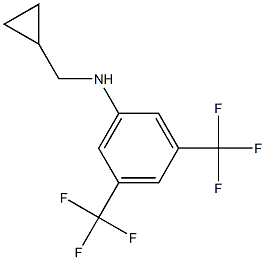 (1R)[3,5-BIS(TRIFLUOROMETHYL)PHENYL]CYCLOPROPYLMETHYLAMINE Struktur