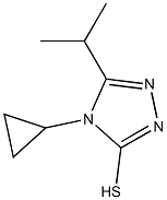 4-CYCLOPROPYL-5-ISOPROPYL-4H-1,2,4-TRIAZOLE-3-THIOL Struktur