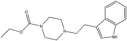 ETHYL 4-[2-(INDOL-3-YL)ETHYL]-1-PIPERAZINECARBOXYLATE Struktur