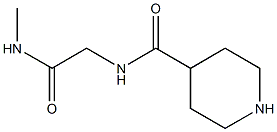 N-[2-(METHYLAMINO)-2-OXOETHYL]PIPERIDINE-4-CARBOXAMIDE Struktur