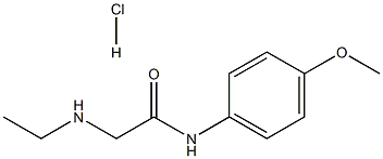 2-(ETHYLAMINO)-N-(4-METHOXYPHENYL)ACETAMIDE HYDROCHLORIDE Struktur