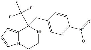 1,2,3,4-TETRAHYDRO-1-(P-NITROBENZYL)-1-(TRIFLUOROMETHYL)PYRROLO-[1,2-A]-PYRAZIN Struktur