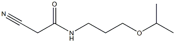 2-CYANO-N-(3-ISOPROPOXYPROPYL)ACETAMIDE Struktur