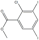 METHYL 2-CHLORO-3,5-DIIODOBENZOATE Struktur