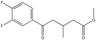 METHYL 5-(3,4-DIFLUOROPHENYL)-3-METHYL-5-OXOVALERATE Struktur