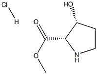 (2S,3R)-3-HYDROXY-PYRROLIDINE-2-CARBOXYLIC ACID METHYL ESTER, HYDROCHLORIDE Struktur