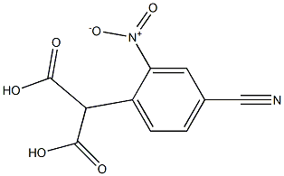 (4-CYANO-2-NITROPHENYL)MALONIC ACID Struktur