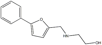 2-(((5-PHENYL-2-FURYL)METHYL)AMINO)ETHANOL Struktur