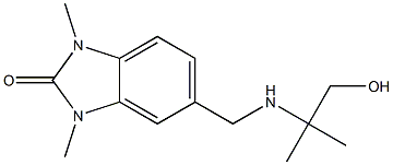 5-(((2-HYDROXY-1,1-DIMETHYLETHYL)AMINO)METHYL)-1,3-DIMETHYL-1,3-DIHYDRO-2H-BENZIMIDAZOL-2-ONE Struktur