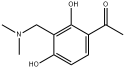 1-(3-[(DIMETHYLAMINO)METHYL]-2,4-DIHYDROXYPHENYL)-1-ETHANONE Struktur