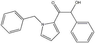 1-(1-BENZYLPYRROL-2-YL)-2-HYDROXY-2-PHENYLETHANONE Struktur