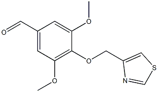 3,5-DIMETHOXY-4-(1,3-THIAZOL-4-YLMETHOXY)BENZALDEHYDE Struktur