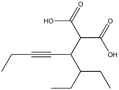 DIETHYL 2-HEX-3-YNE MALONATE Struktur