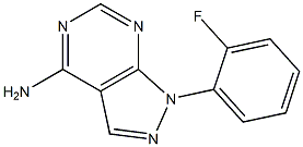 1-(2-FLUOROPHENYL)-1H-PYRAZOLO[3,4-D]PYRIMIDIN-4-AMINE Struktur