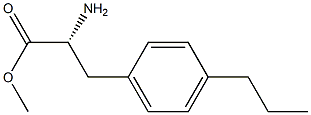 METHYL (2R)-2-AMINO-3-(4-PROPYLPHENYL)PROPANOATE Struktur