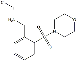 1-[2-(MORPHOLIN-4-YLSULFONYL)PHENYL]METHANAMINE HYDROCHLORIDE Struktur