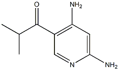 1-(4,6-DIAMINOPYRIDIN-3-YL)-2-METHYLPROPAN-1-ONE Struktur