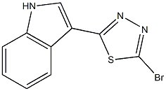 3-(5-BROMO-1,3,4-THIADIAZOL-2-YL)-1H-INDOLE Struktur