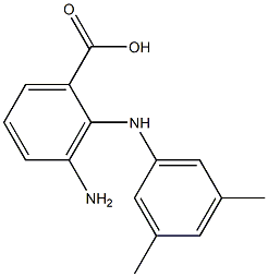 3-AMINO-2-(3,5-DIMETHYL-PHENYLAMINO)-BENZOIC ACID Struktur