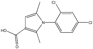 1-(2,4-DICHLOROPHENYL)-2,5-DIMETHYL-1H-PYRROLE-3-CARBOXYLIC ACID Struktur