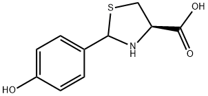 (R)-2-(4-HYDROXY-PHENYL)-THIAZOLIDINE-4-CARBOXYLIC ACID Struktur