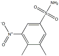 3,4-DIMETHYL-5-NITROBENZENESULFONAMIDE Struktur