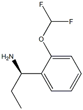 (1R)-1-[2-(DIFLUOROMETHOXY)PHENYL]PROPYLAMINE Struktur