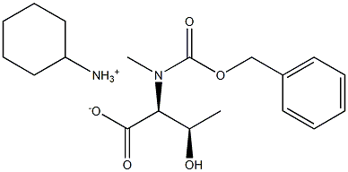 N-ALPHA-CARBOBENZOXY-N-ALPHA-METHYL-L-THREONINE CYCLOHEXYLAMMONIUM SALT Struktur