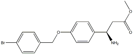 METHYL (3R)-3-AMINO-3-(4-[(4-BROMOPHENYL)METHOXY]PHENYL)PROPANOATE Struktur