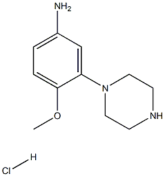 1-(5-AMINO-2-METHOXYPHENYL)PIPERAZINE HYDROCHLORIDE Struktur