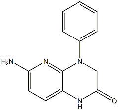 6-AMINO-4-PHENYL-3,4-DIHYDROPYRIDO[2,3-B]PYRAZIN-2(1H)-ONE Struktur